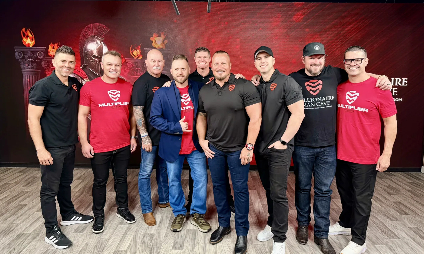 Bryan Dulaney with Bryon Jaymes, Joe Moffett and men of the MMC Brotherhood